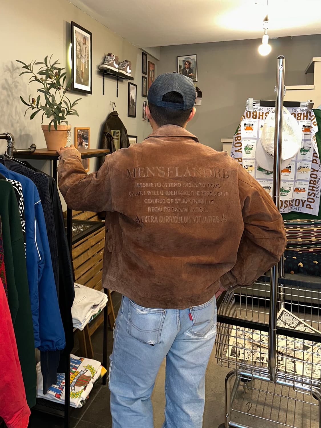 90’s Men’s Flandre pig-leather embroider 상품이미지1