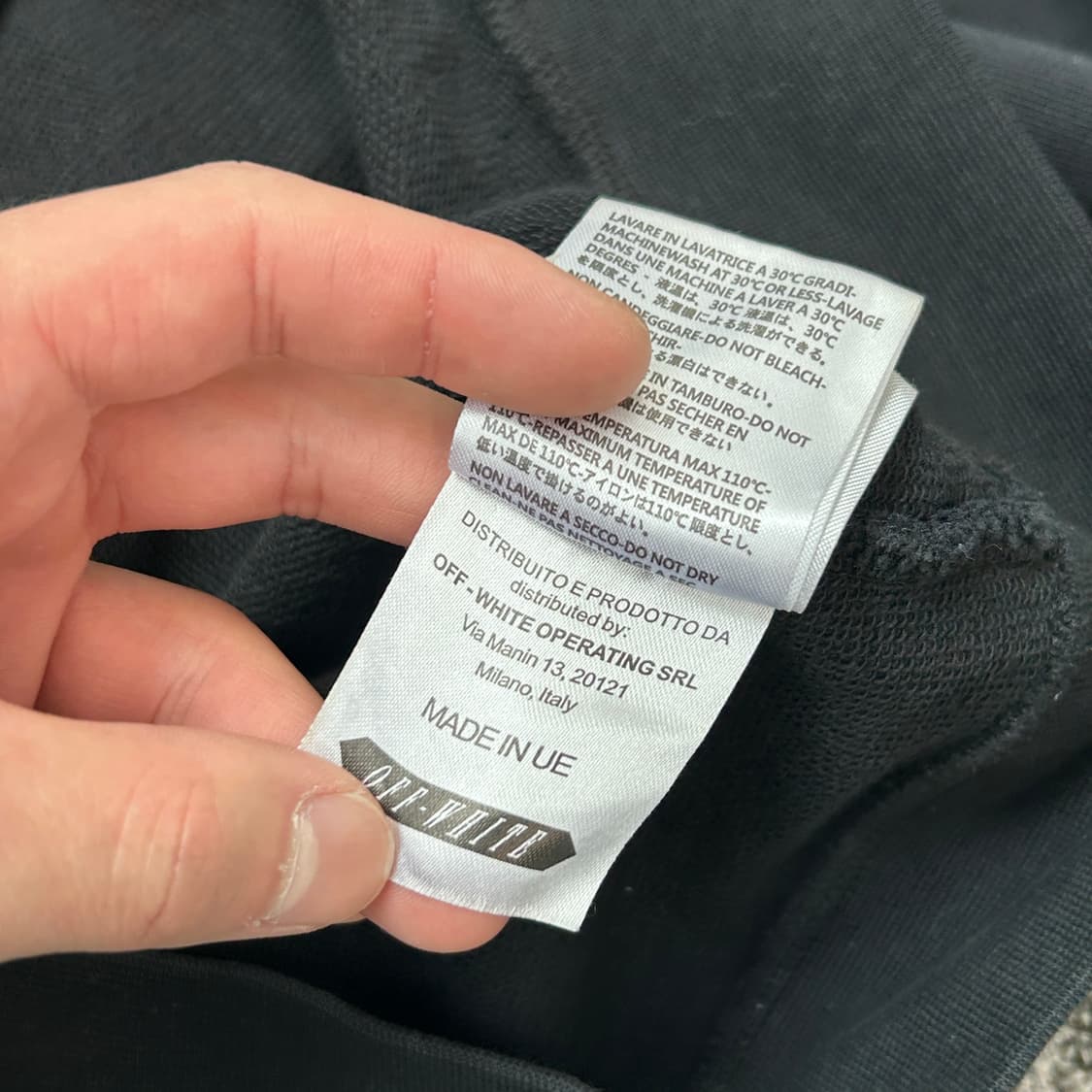 오프화이트 이글 자수 투웨이 후드 집업 상품이미지10