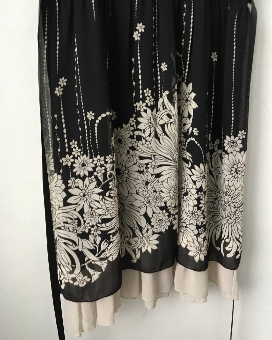 Crochet trimming flower pattern onepiece 상품이미지6