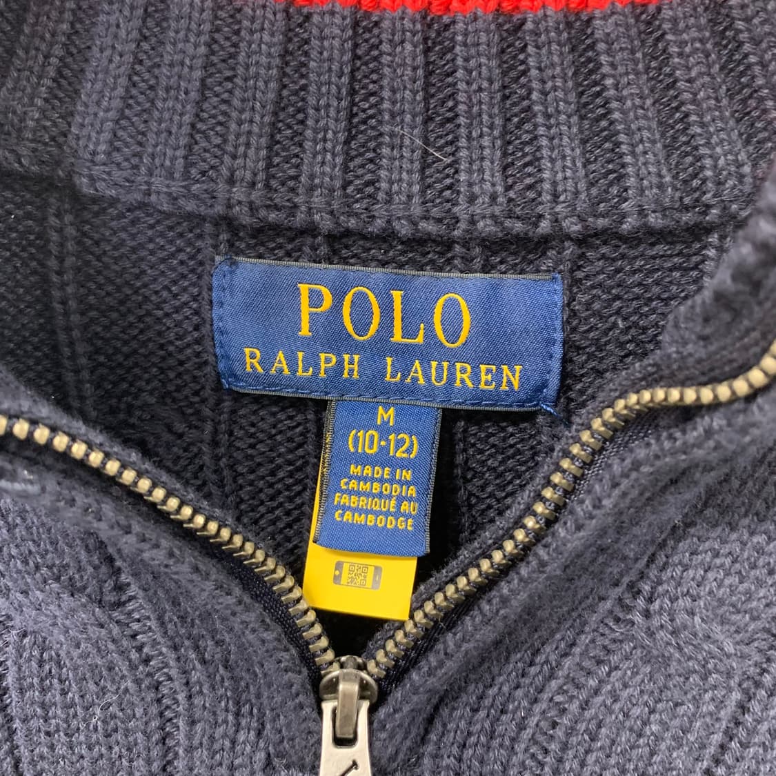 폴로 랄프로렌 신형 꽈배기 반집업 니트 상품이미지6