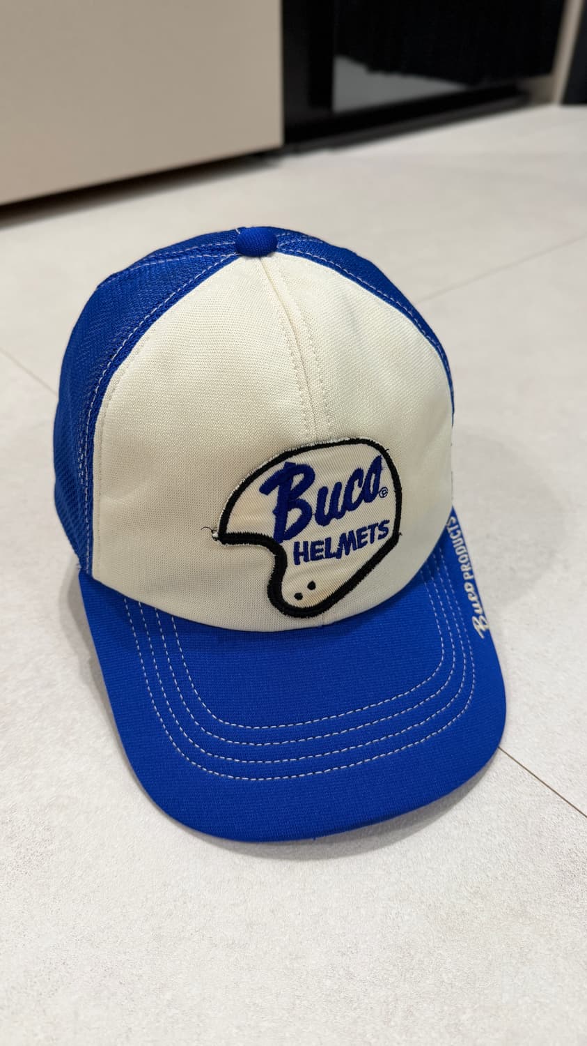 리얼맥코이 부코 로고 트러커캡 블루  상품이미지1