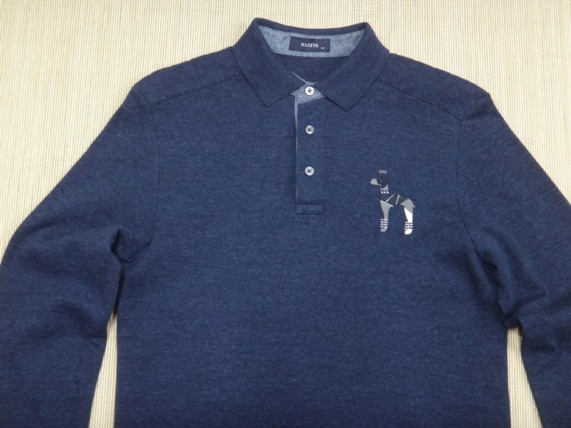 (100) HAZZYS 헤지스 남성용 카라 긴팔 티셔츠 상품이미지3