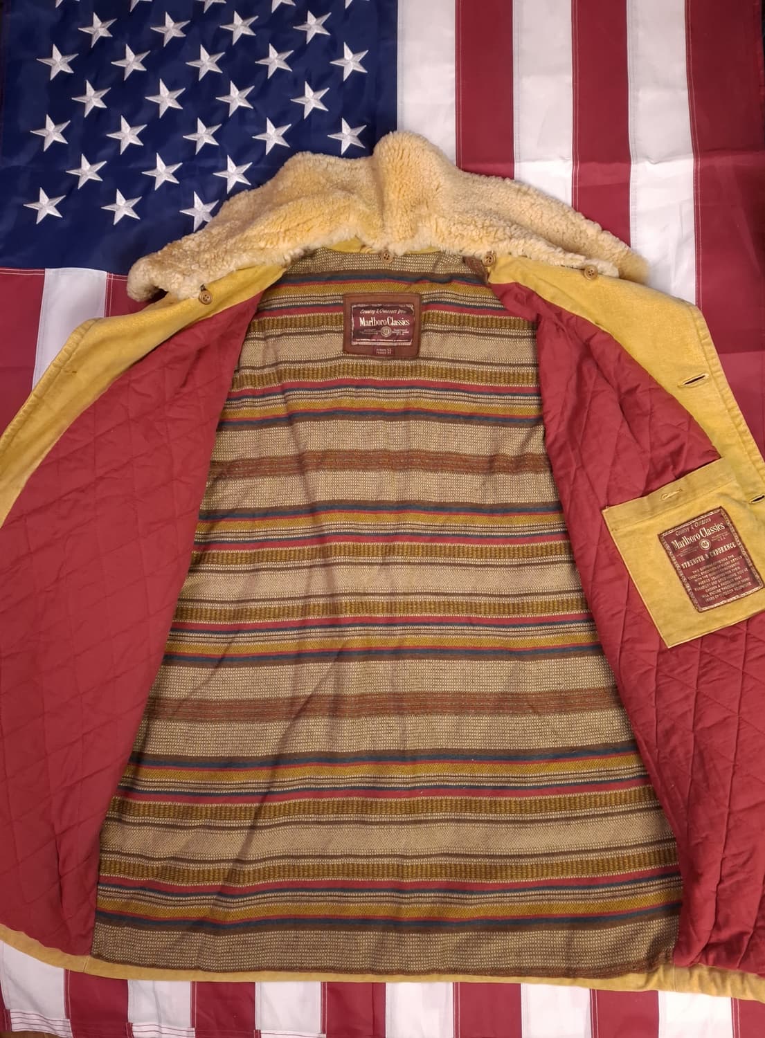 오리지날 말보로 클래식 코튼 양털퍼 코트 상품이미지7