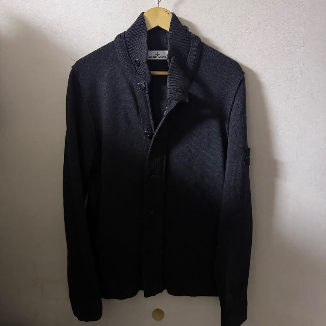 스톤아일랜드 두툼 울니트 집업 다크그레이 XL (남성 100정도) 상품이미지1