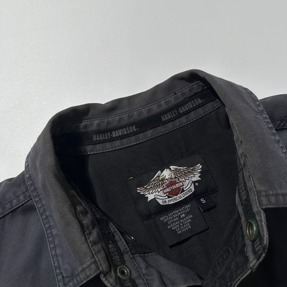 할리데이비슨 스컬 로고 셔츠 자켓 상품이미지5