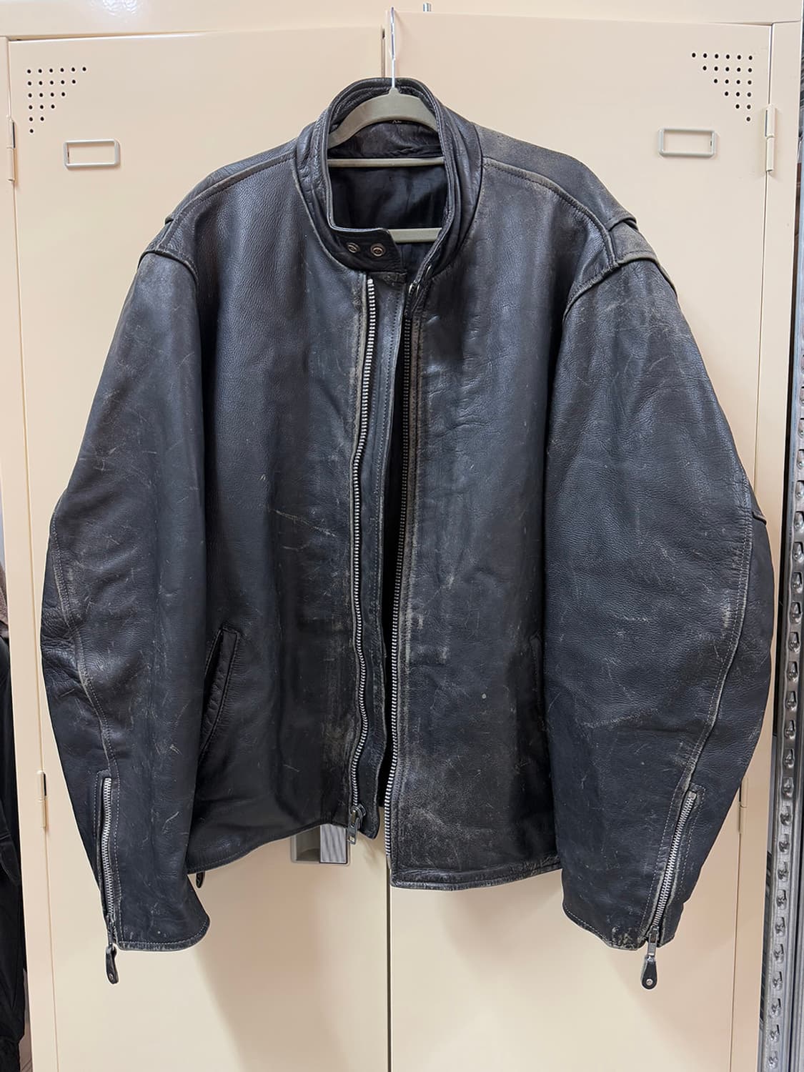 Cafe racer cowleather jacket 상품이미지7
