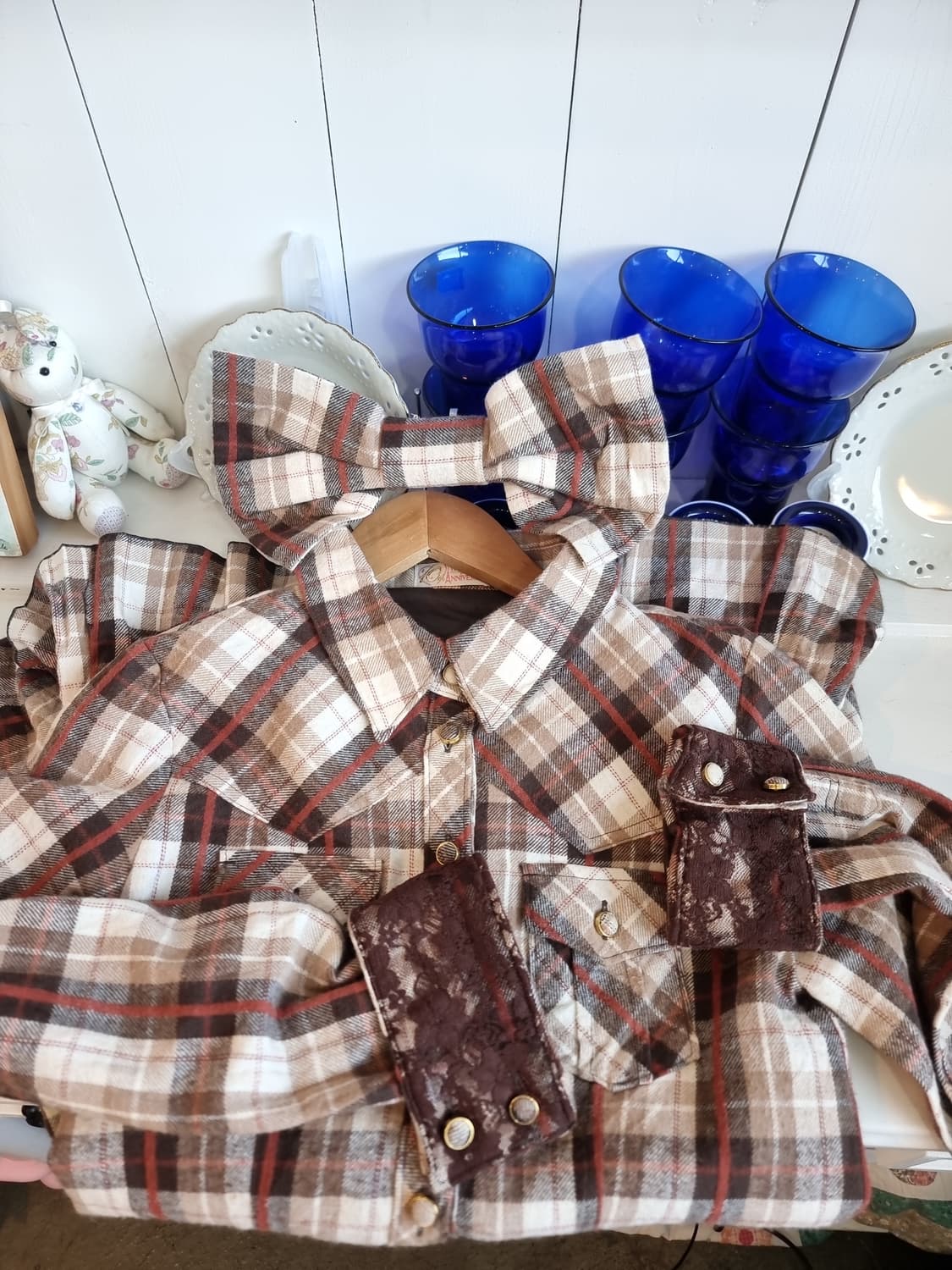 리즈리사초코무드 체크리본원피스 상품이미지10