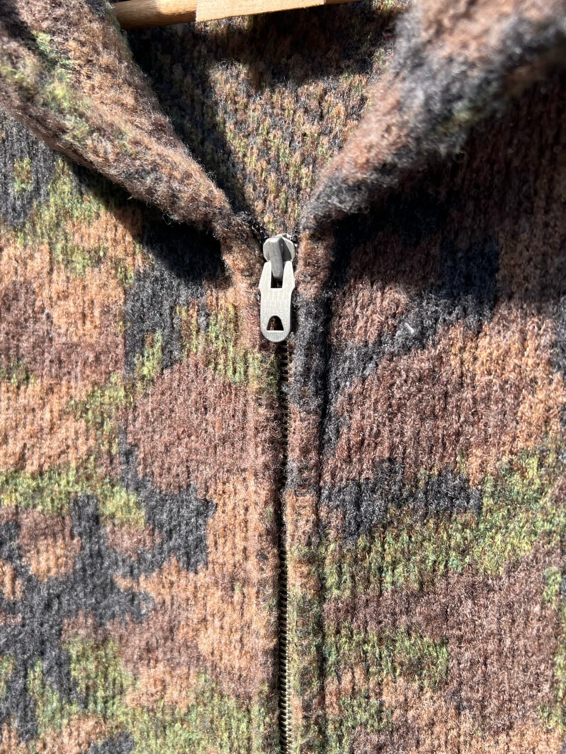 Remi Relief Camo Knit Zip Up Hoodie 상품이미지4