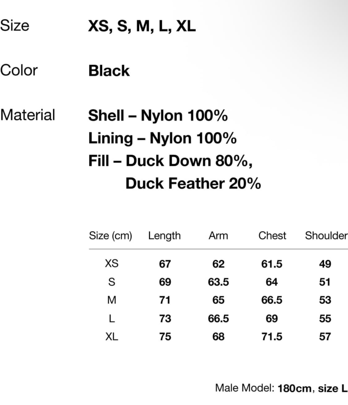 디스이즈네버댓 덕다운 자켓 패딩 블랙 L  상품이미지5