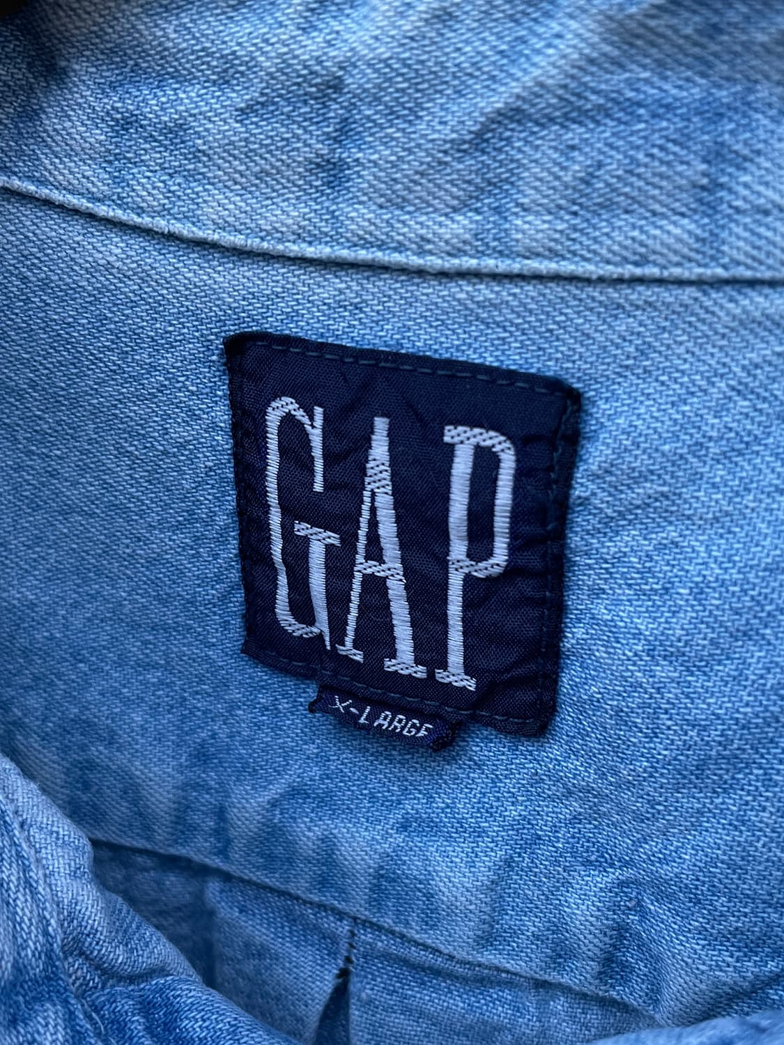 90-00s Old GAP Denim OCBD Shirt 상품이미지6
