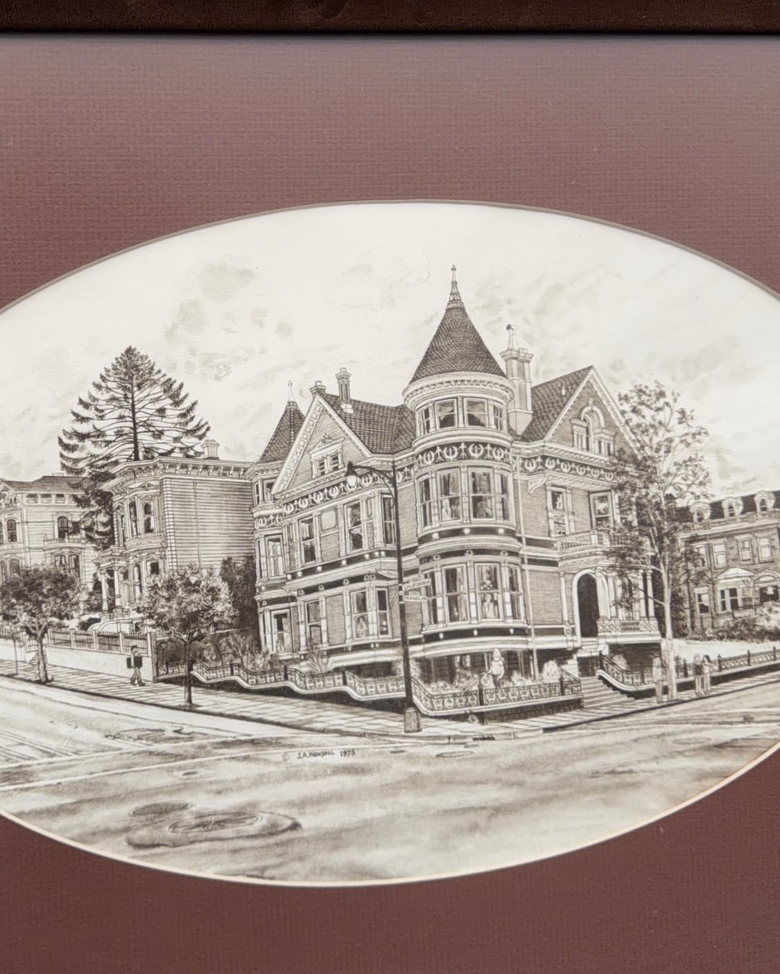 빈티지 소품 샌프란시스코 나무 액자 상품이미지2