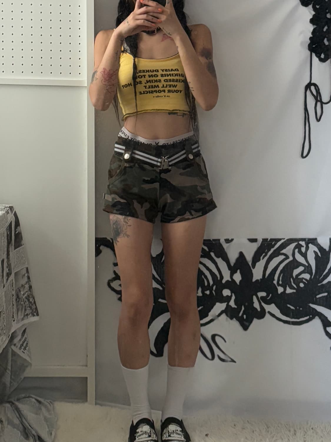 Camo banding belt detail short pants 상품이미지2