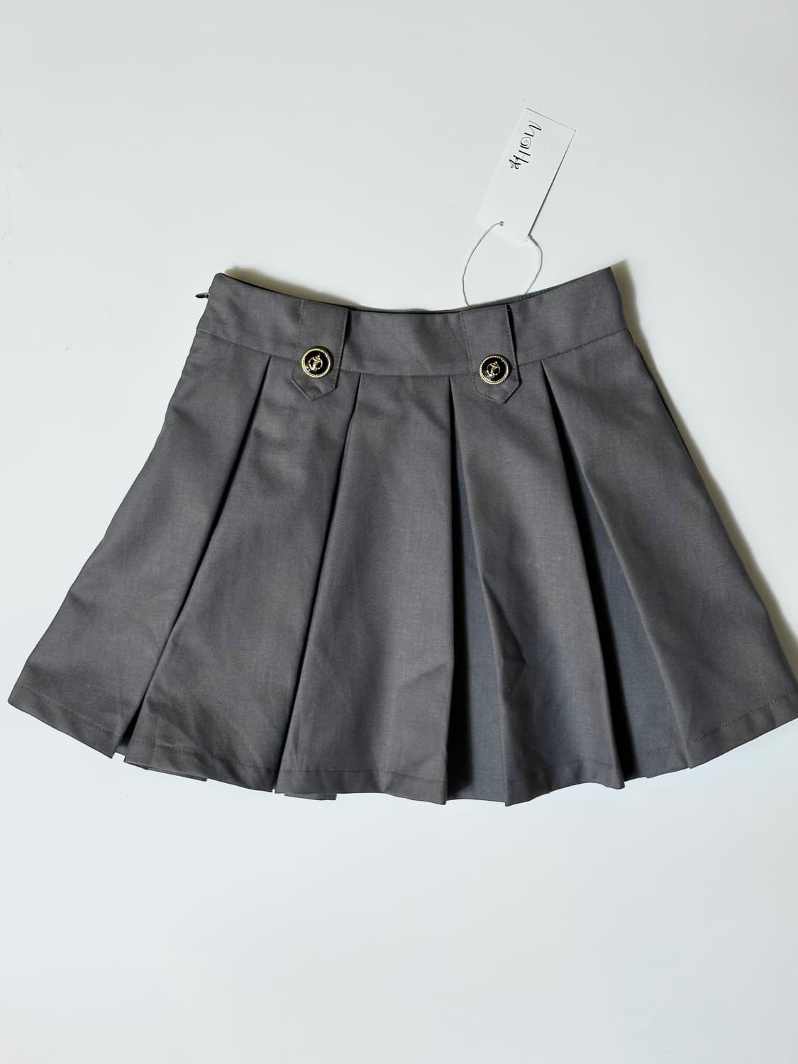 그레이 미니 플리츠 스커트 상품이미지4
