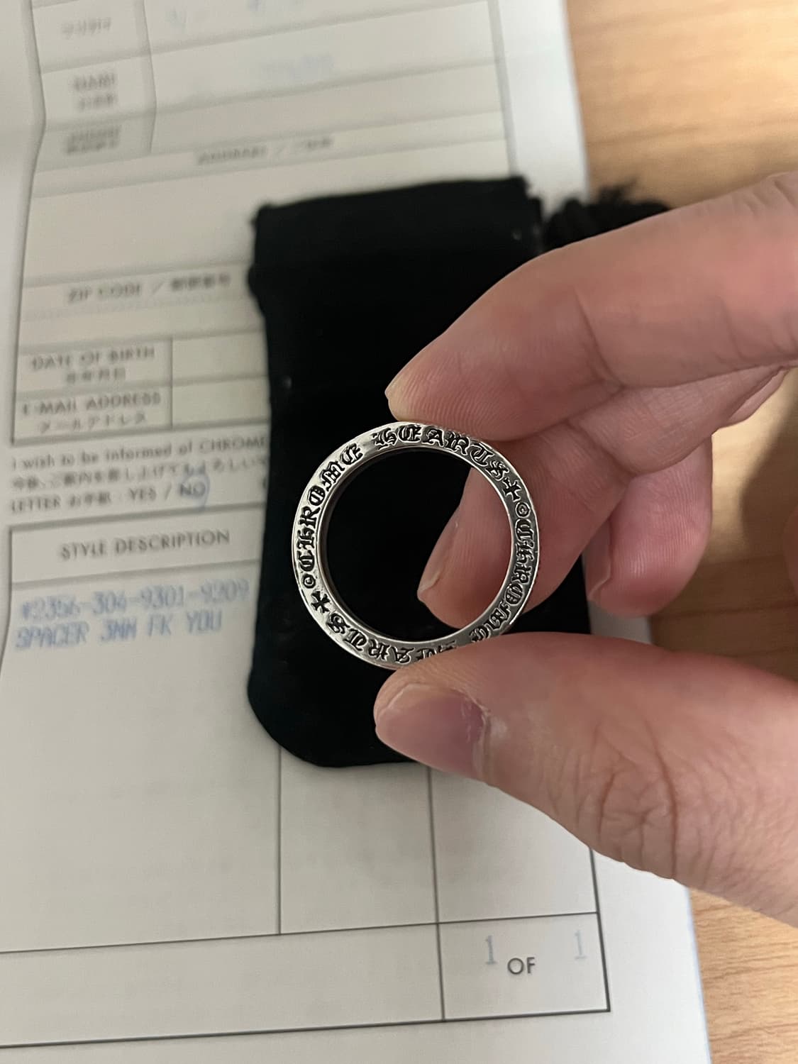 [us9] 크롬하츠 퍽유링 3mm 상품이미지5