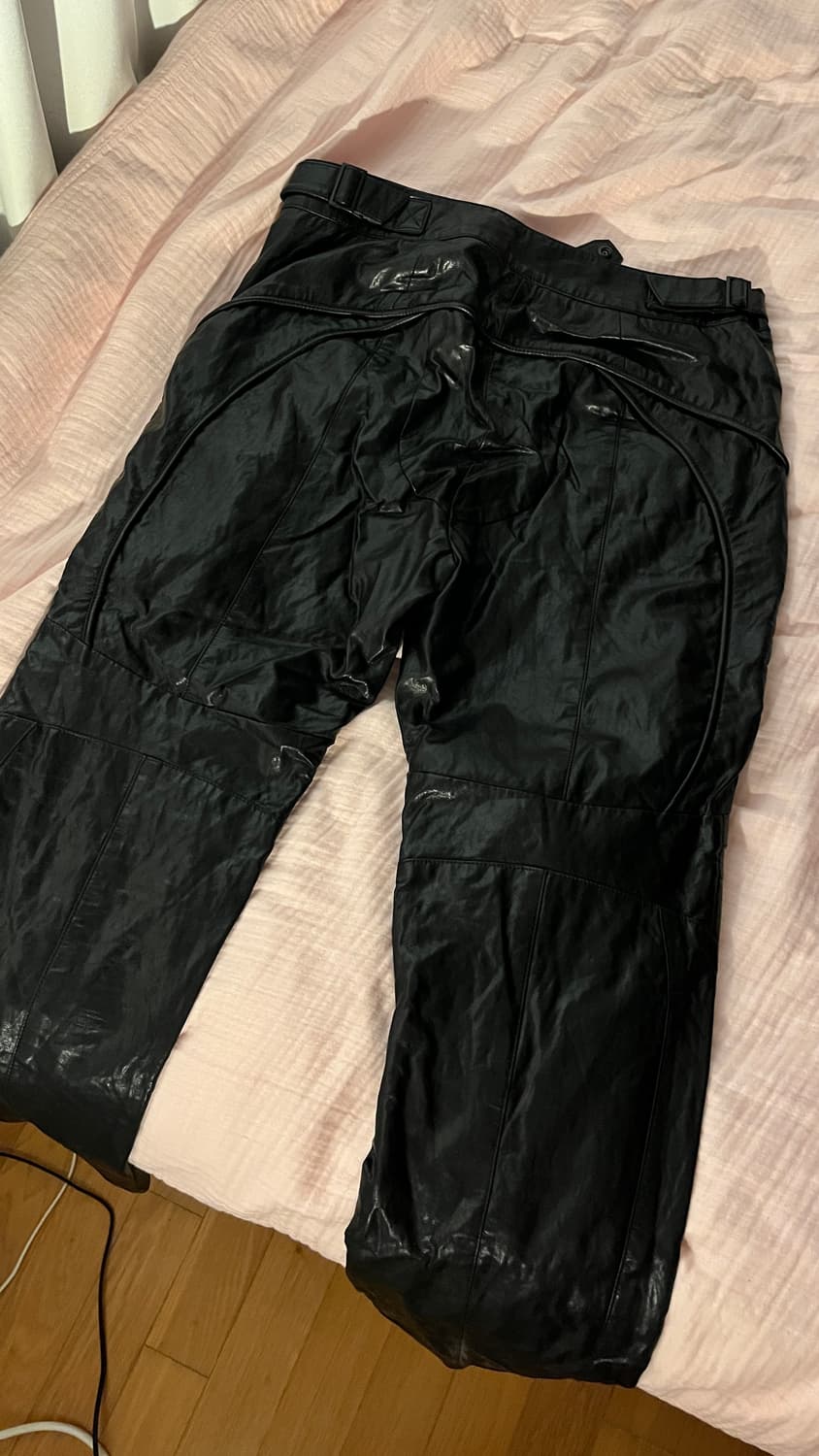 준지 레더팬츠 총장97/허리39 상품이미지2