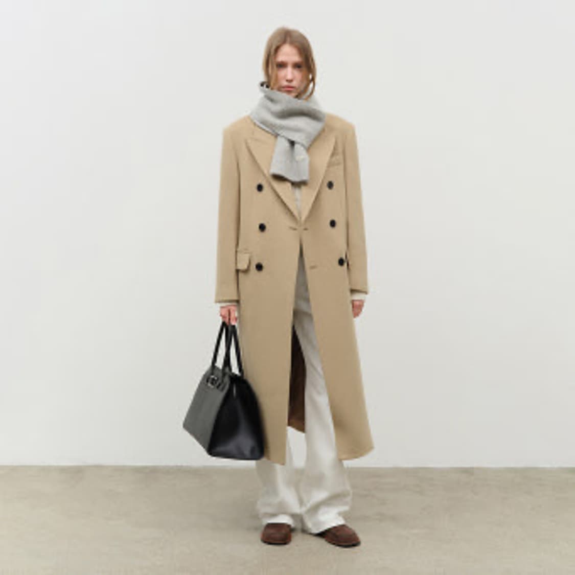 Dunst 던스트 테일러드 더블 브레스티드 울 코트 카멜 상품이미지6