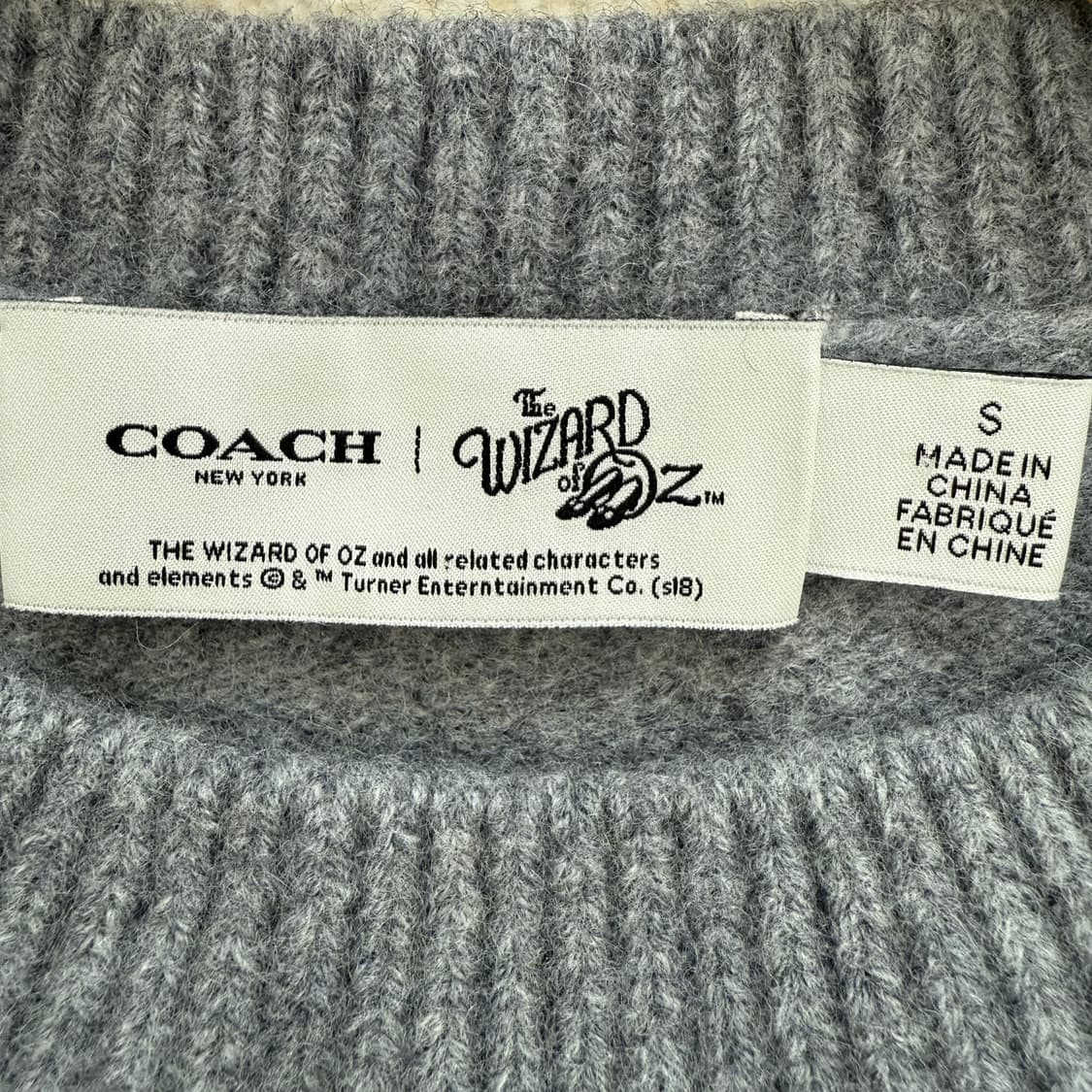 [S] 코치 오즈의 마법사 컬렉션 루비 슬리퍼 울 스웨터 니트 3679 상품이미지3