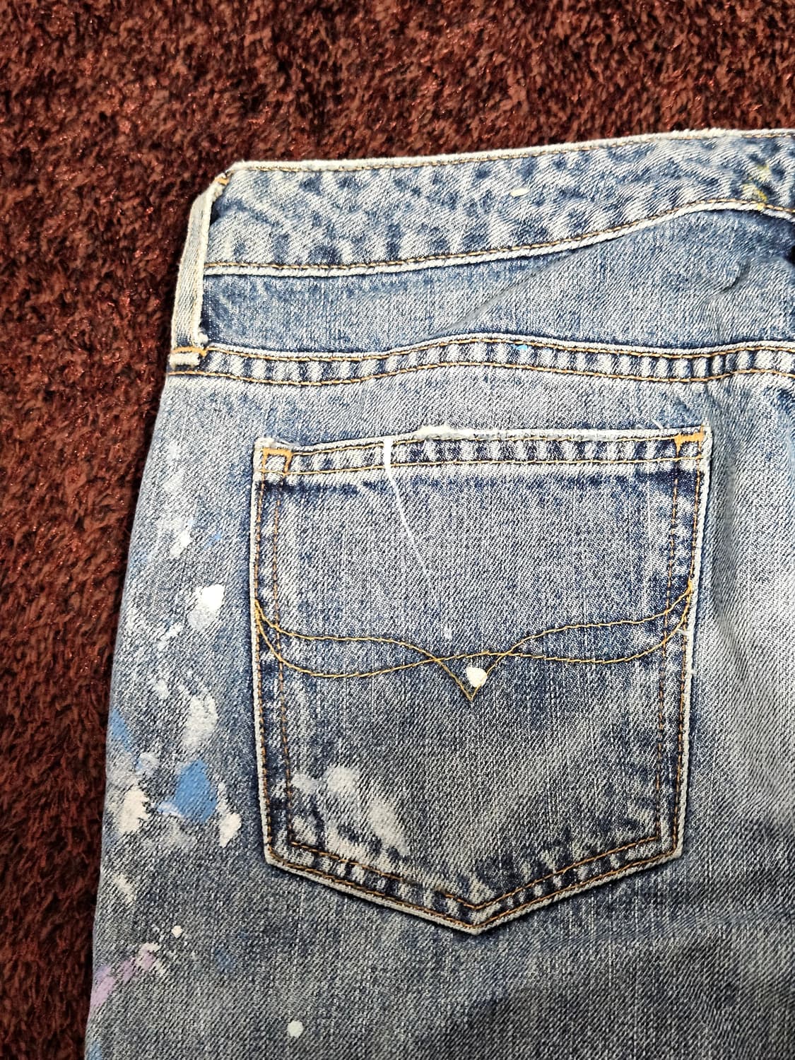 폴로 랄프로렌 페인팅 데미지 워싱진 27 사이즈 상품이미지6