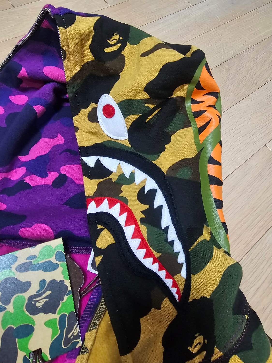 베이프 정품 세퍼레이트 샤크후드 새상품 M사이즈 상품이미지2