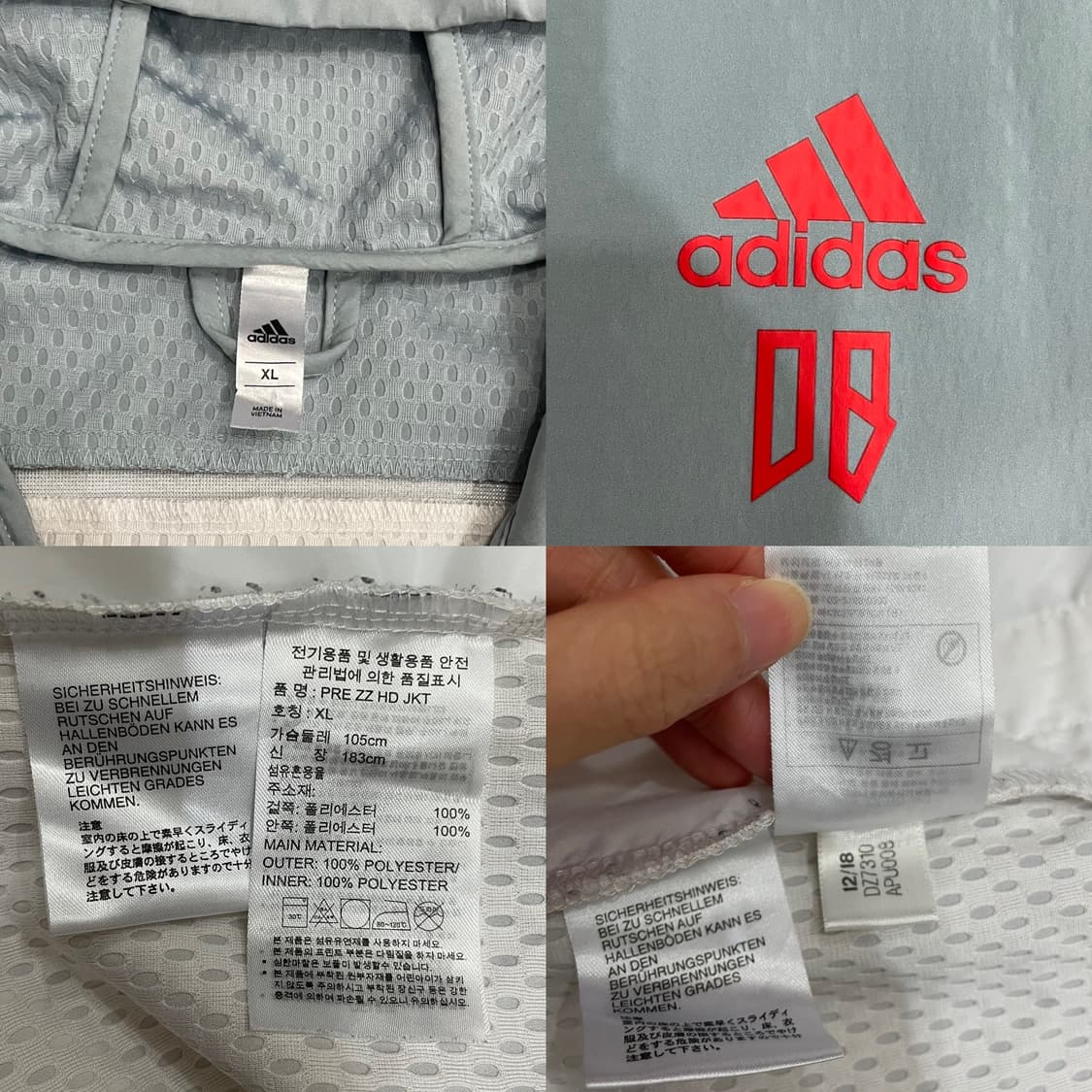 (유일매물) 아디다스 25주년 한정판 프레데터 데이비드 베컴 후디 자켓 상품이미지7