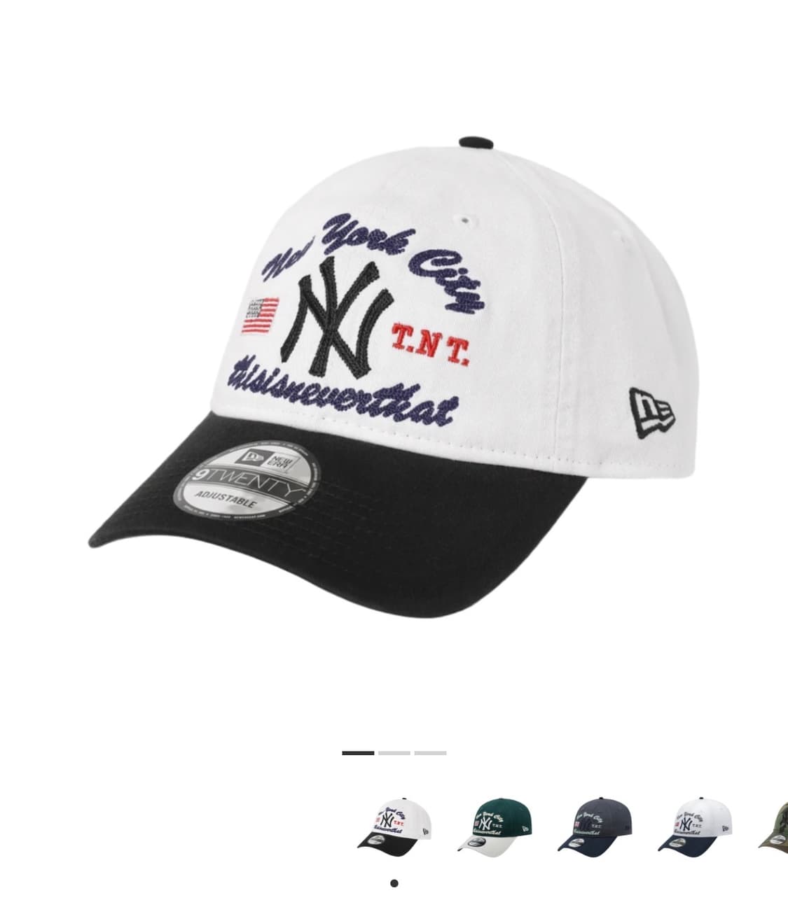 디스이즈네버댓 x 뉴에라 x MLB 뉴욕 양키스 언스트럭처 볼캡 화이트  상품이미지2