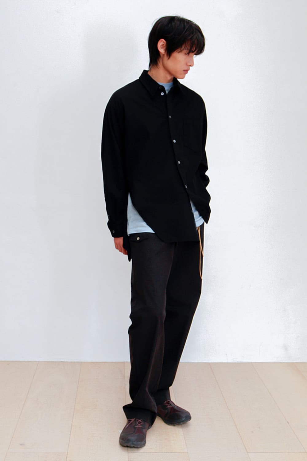 애니타임로릭 절개 셔츠 M 상품이미지2