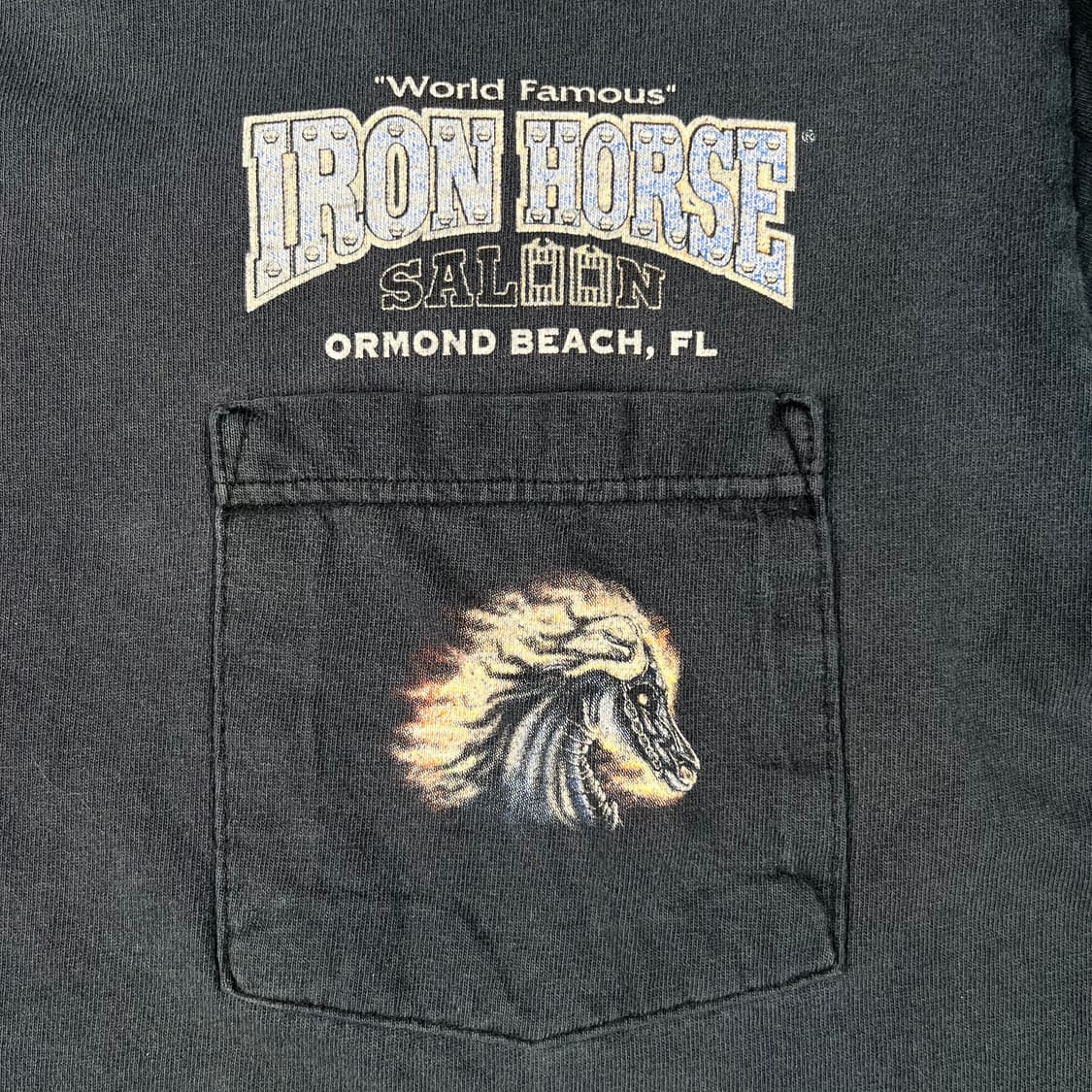 빈티지 Iron Horse Saloon 포켓 긴팔티 상품이미지5