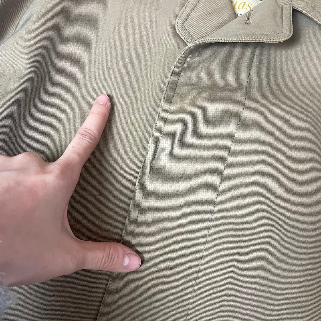 Aquascutum 베이지 코튼 트렌치 코트 상품이미지6