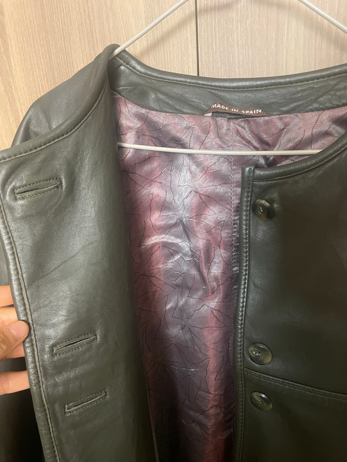 스페인 빈티지 양가죽 코트 (오버핏, M) 상품이미지8