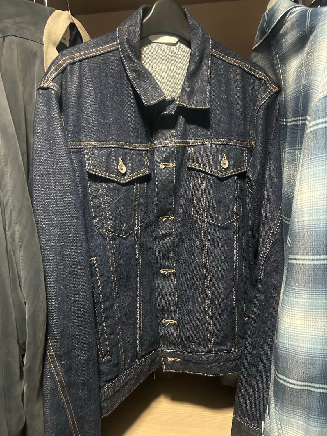 강정석 데님자켓 인디고 50사이즈 상품이미지1