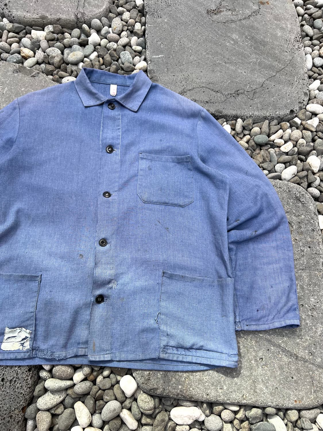 HARD FADED BLUE VINTAGE WASHING 프렌치워크자켓 상품이미지4