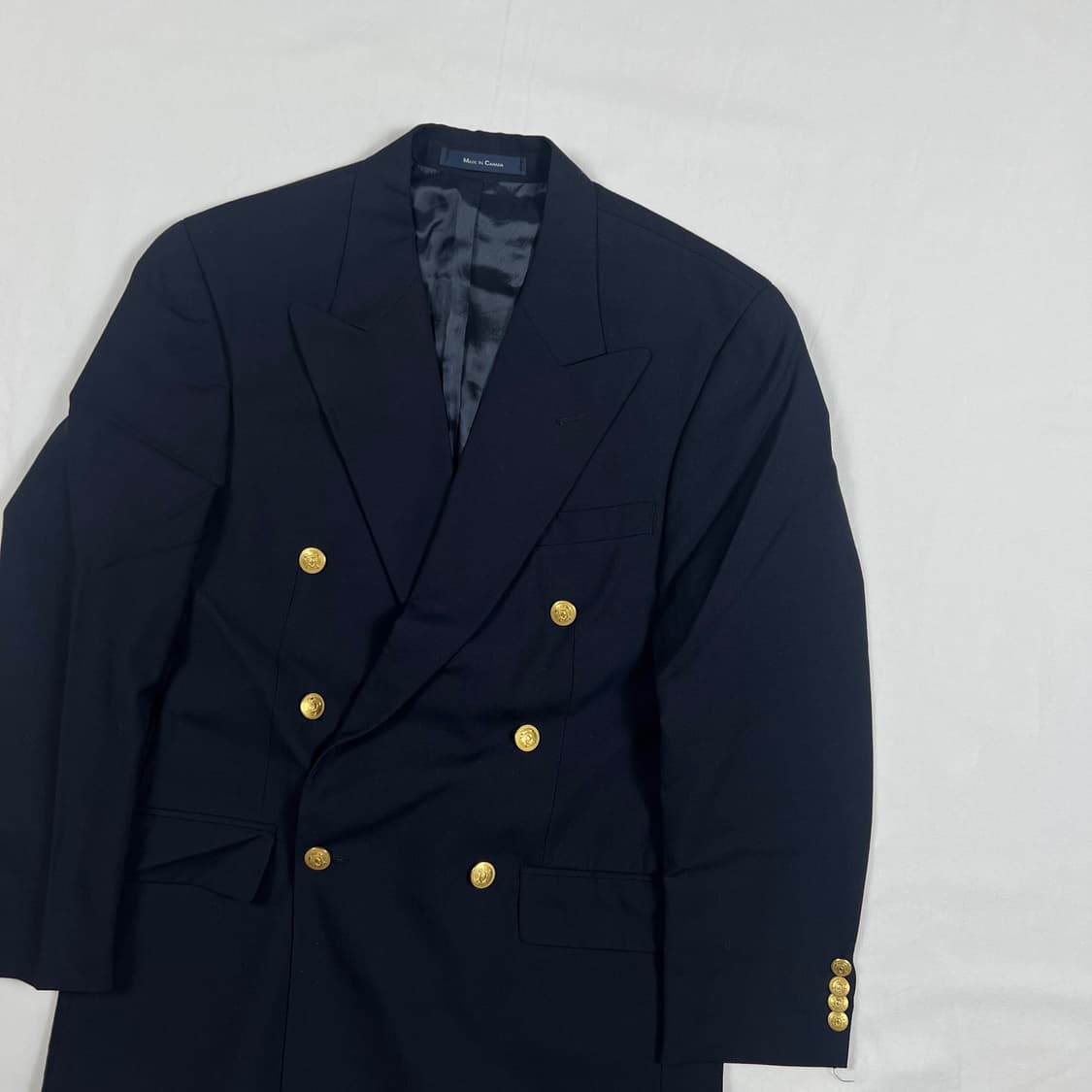 80‘s 폴로 유니버시티 클럽 랄프로렌 더블 블레이저 자켓 상품이미지2