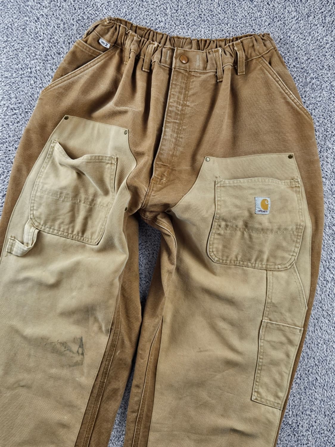 칼하트 밴딩 리워크 커스텀 더블니카펜터 워크 팬츠(46X30)/10851 상품이미지5