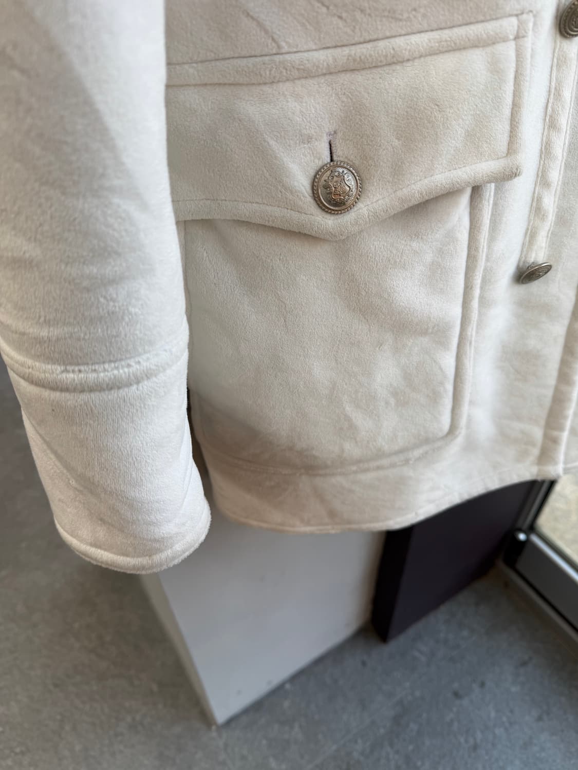 L/ 버버리 블랙라벨 쉐르파 무스탕 코트 상품이미지6