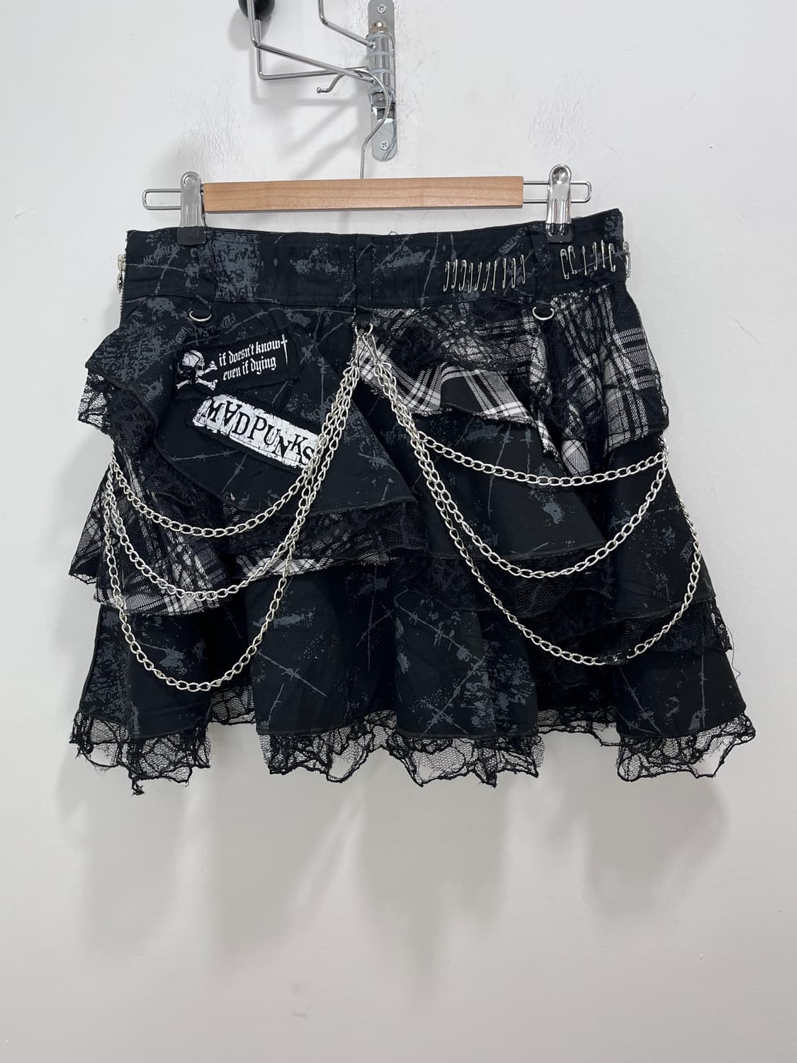 MAD PUNKS 매드 펑크 블랙 스커트 치마 상품이미지8