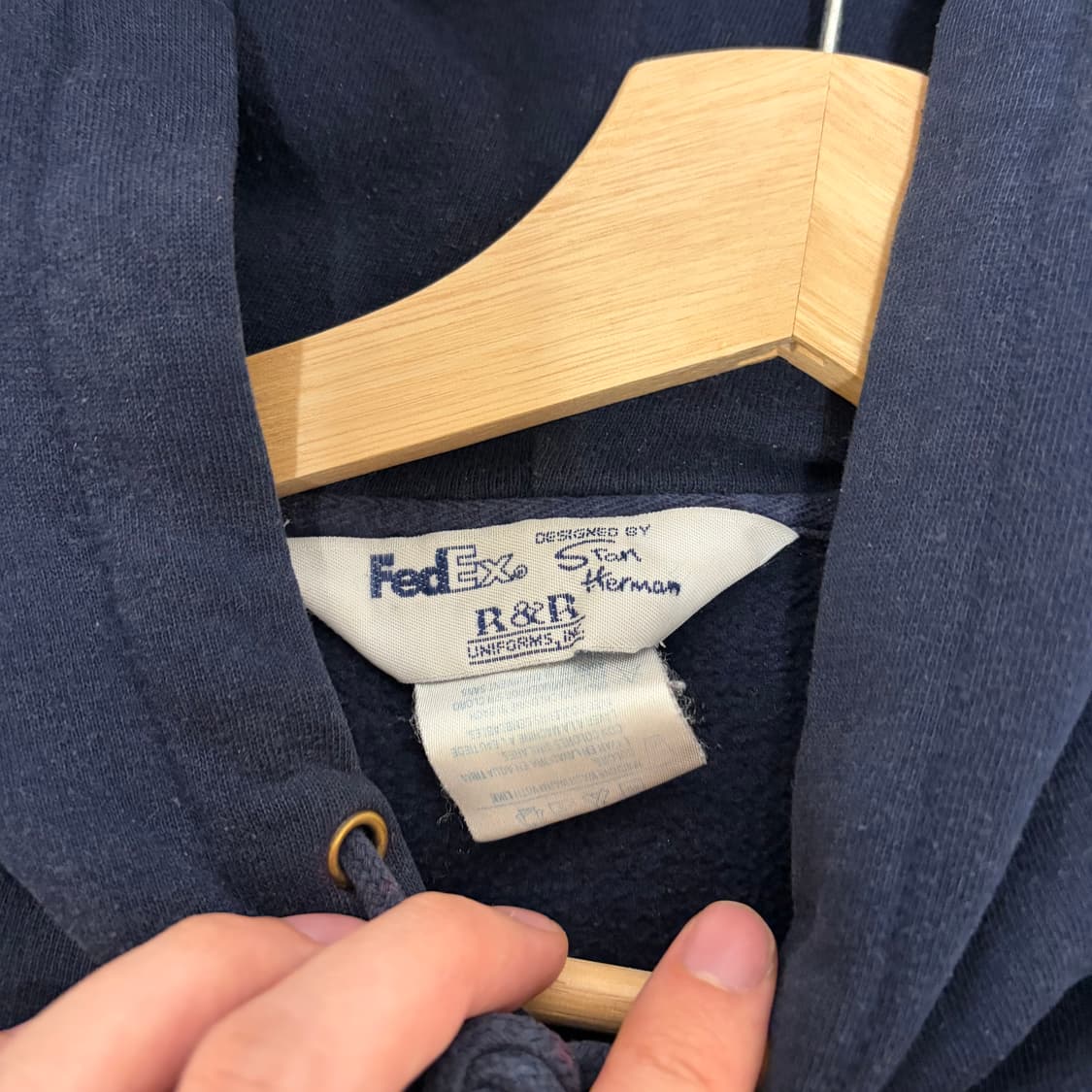 90s 빈티지 페덱스 FedEx 후드티 후디 크리스티안 스타크 L 상품이미지9