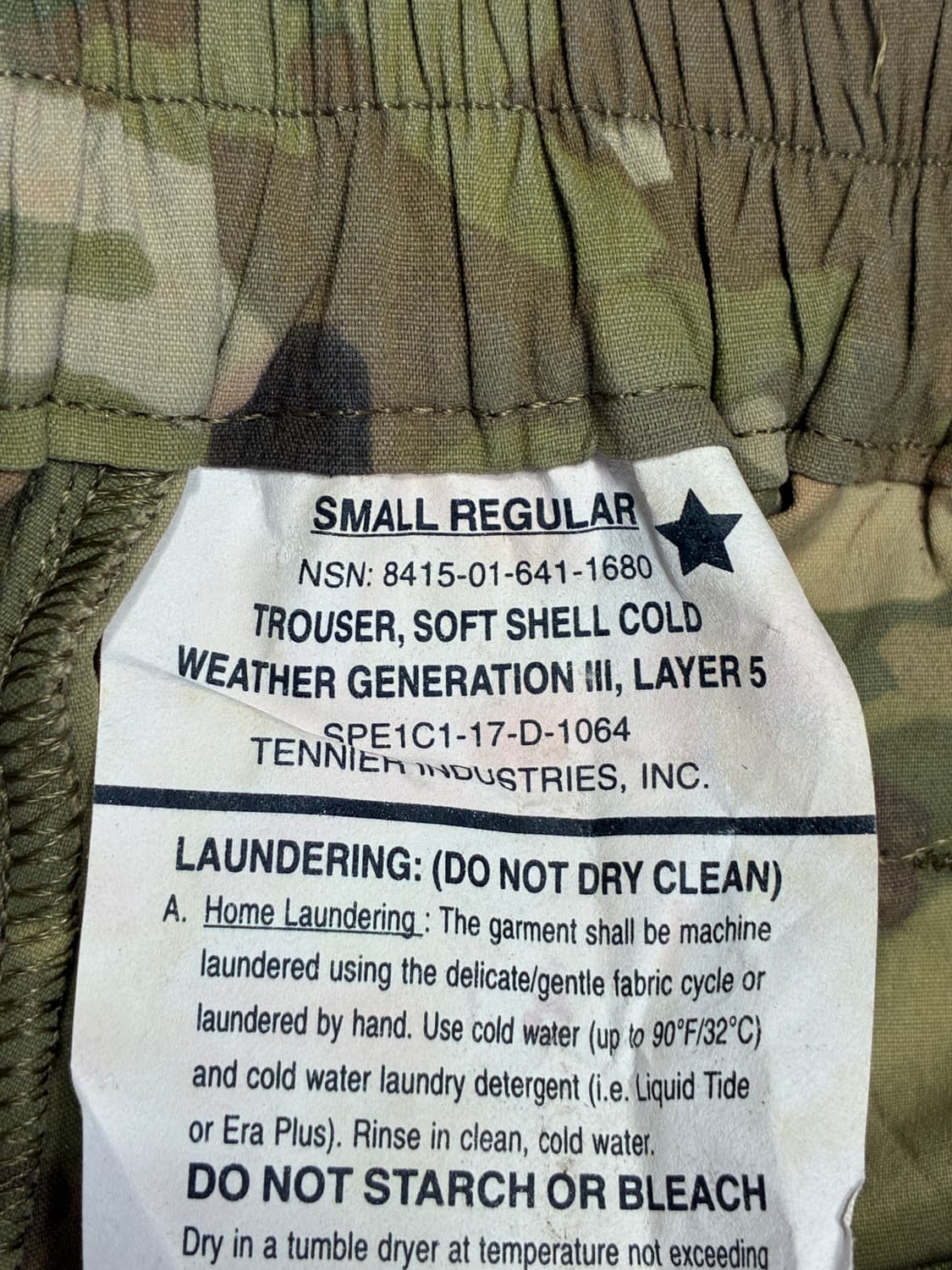미군 오리지날 소프트쉘 팬츠 상품이미지4