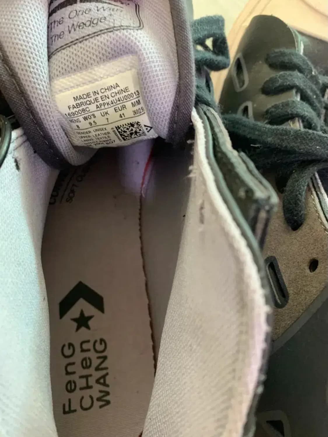 컨버스 X 펑첸왕 잭퍼셀 옵시디언 사이즈 250mm 상품이미지4