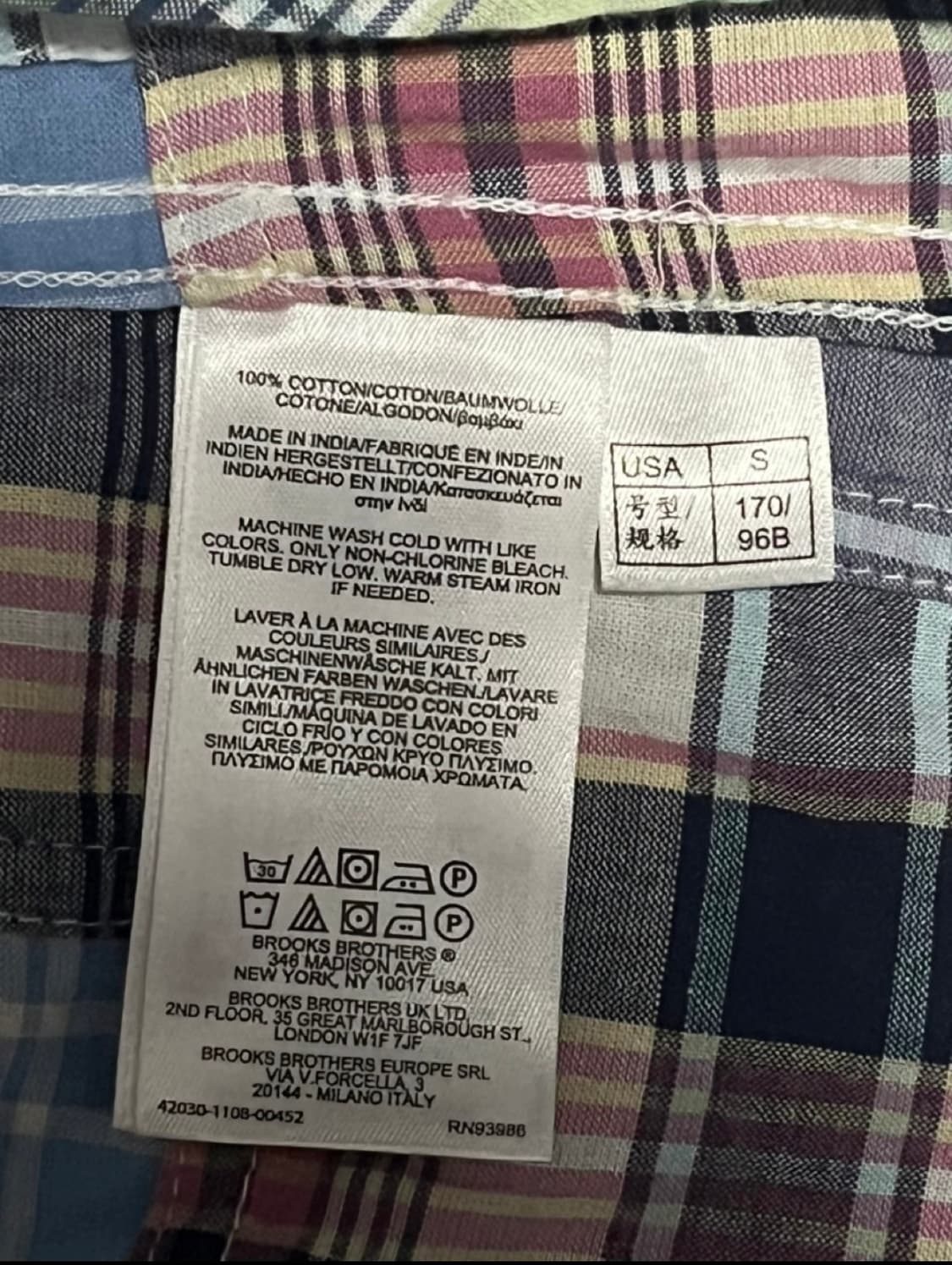 브룩스 브라더스(BROOKS BROTHERS) 패치워크 리젠트핏 상품이미지3