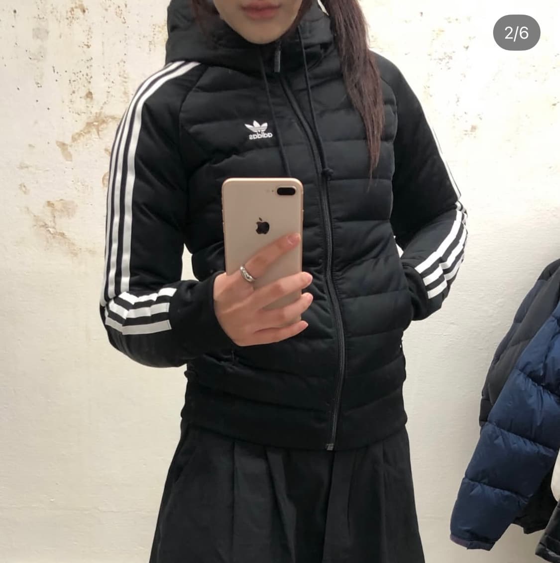 아디다스 딱붙핏 경량 패딩 상품이미지2