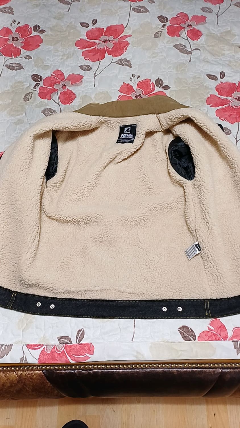 퍼스텝 뽀글이 겨울데님자켓 실측100 가슴56 기장72 상품이미지4