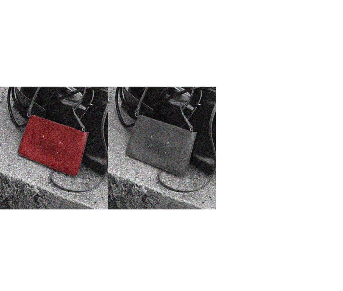 마르지엘라 레더 클러치백 레드 상품이미지2