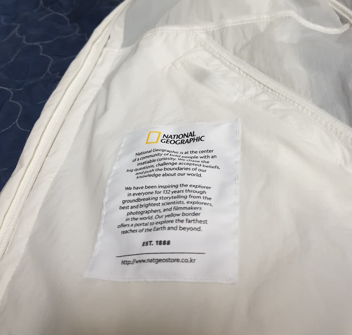 내셔널지오그래픽 월리스 바람막이 자켓 화이트 (S) 상품이미지3