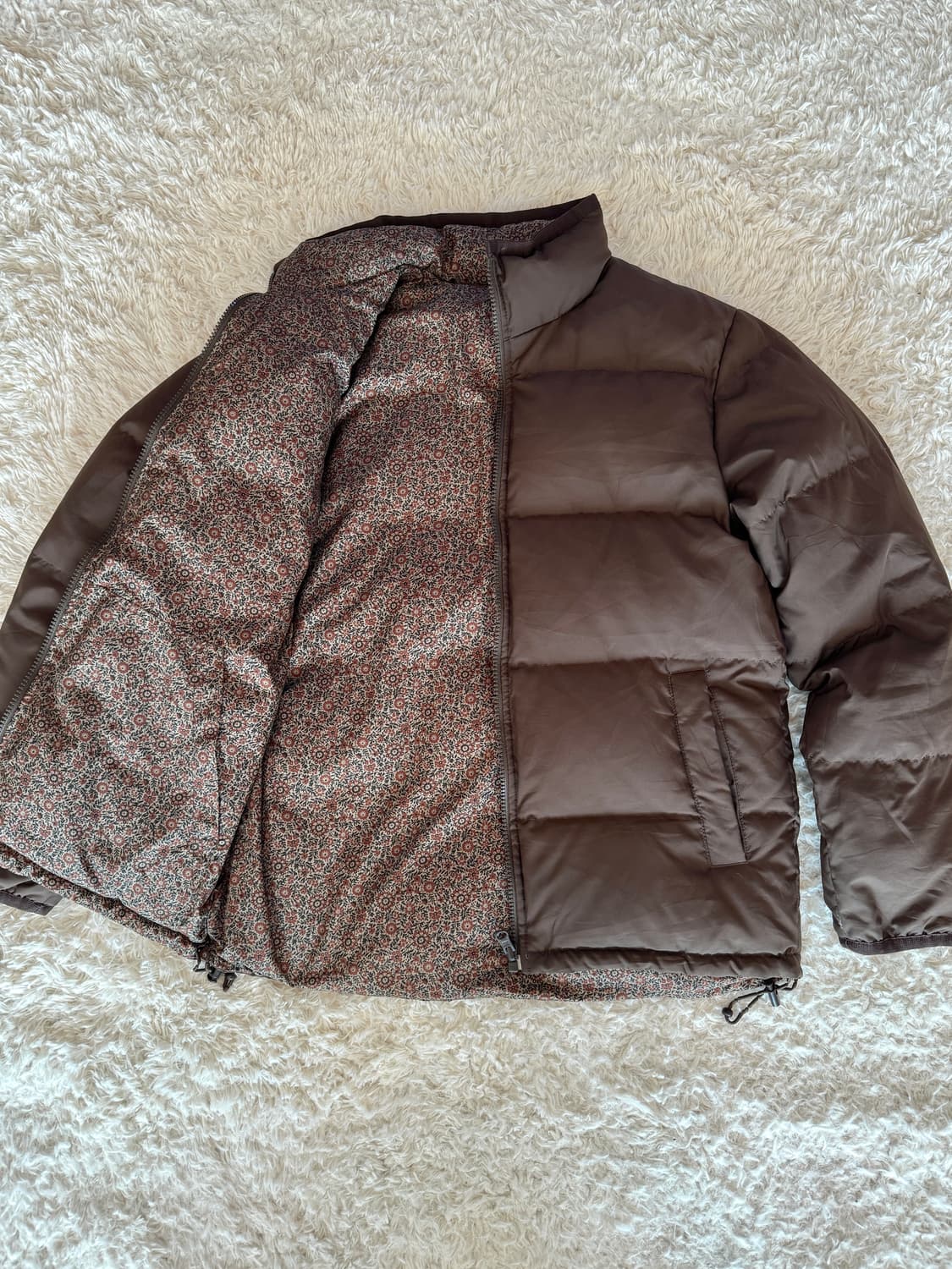 Vintage 브라운 리버시블 패딩 상품이미지3