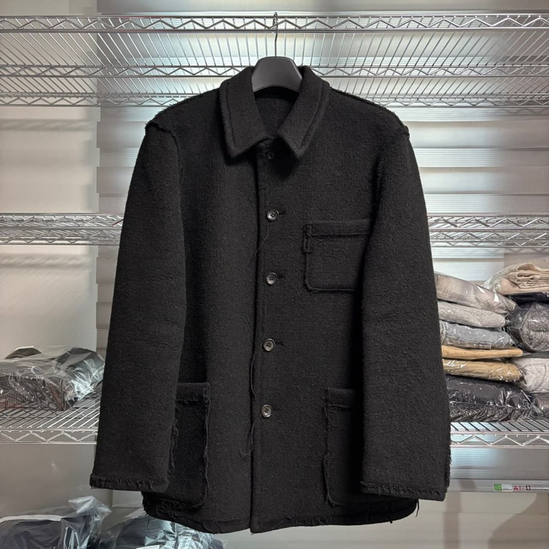 L) 꼼데가르송 옴므 커팅 울 자켓 상품이미지1