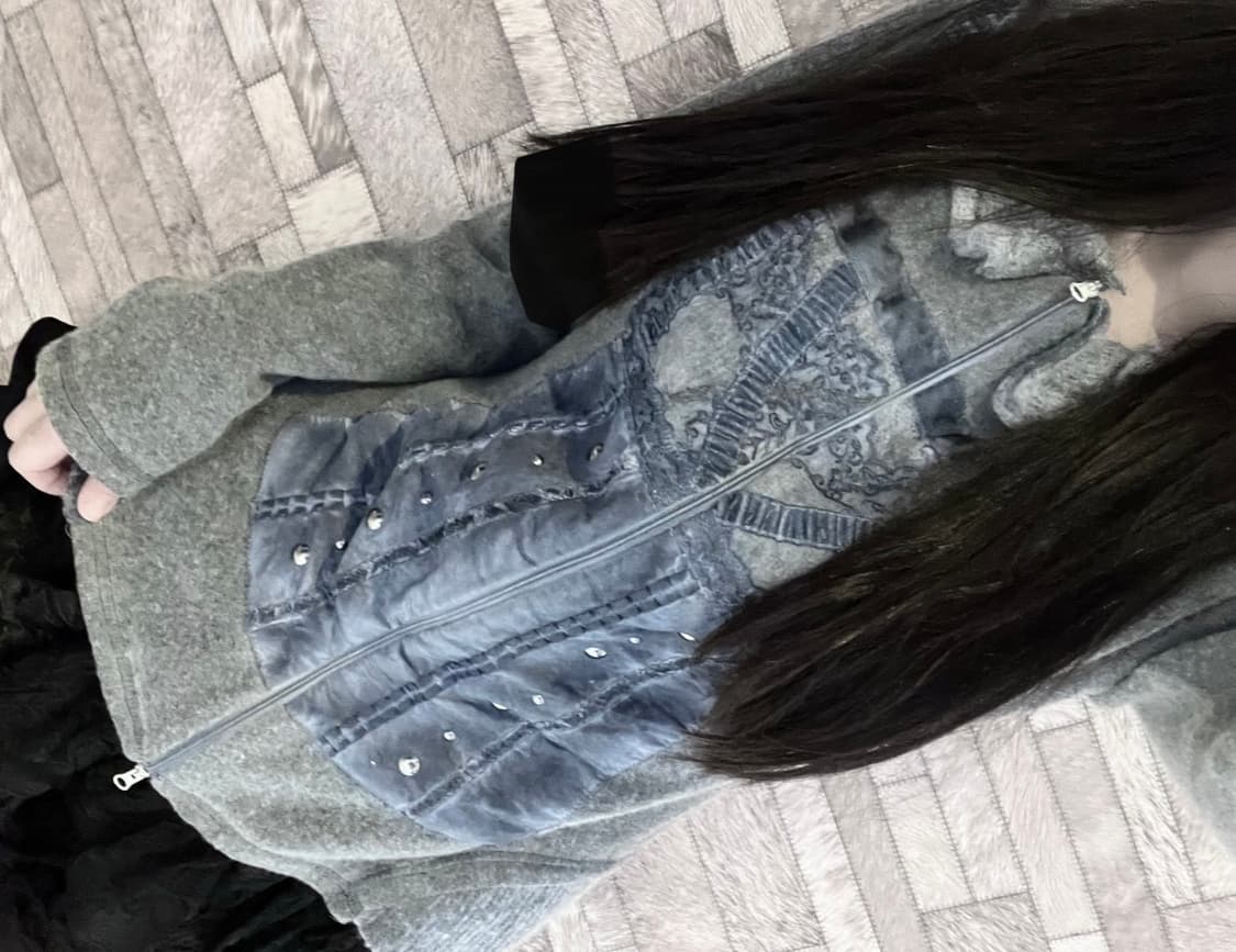 착샷o 빈티지 니트 자켓 상품이미지1