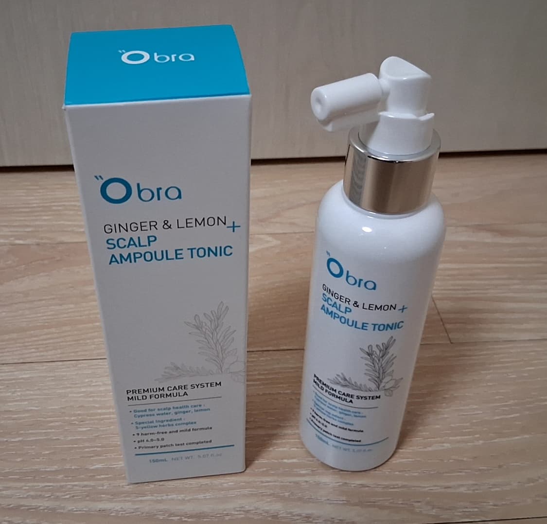 [미개봉새상품] Obra 오브라 두피 진저 레몬 앰플 토닉 150ml 상품이미지3
