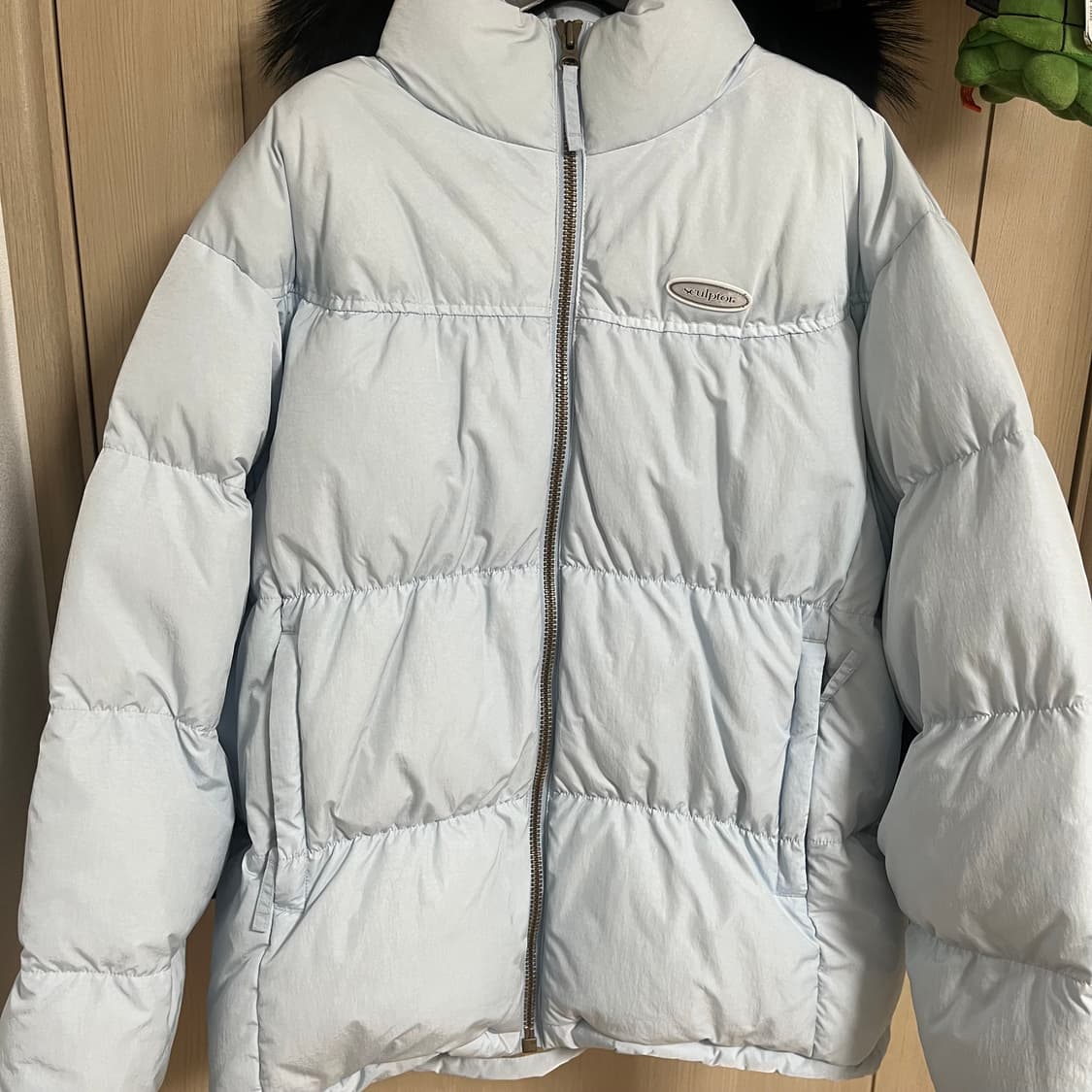 스컬프터 하늘색 숏패딩 판매합니다 상품이미지2