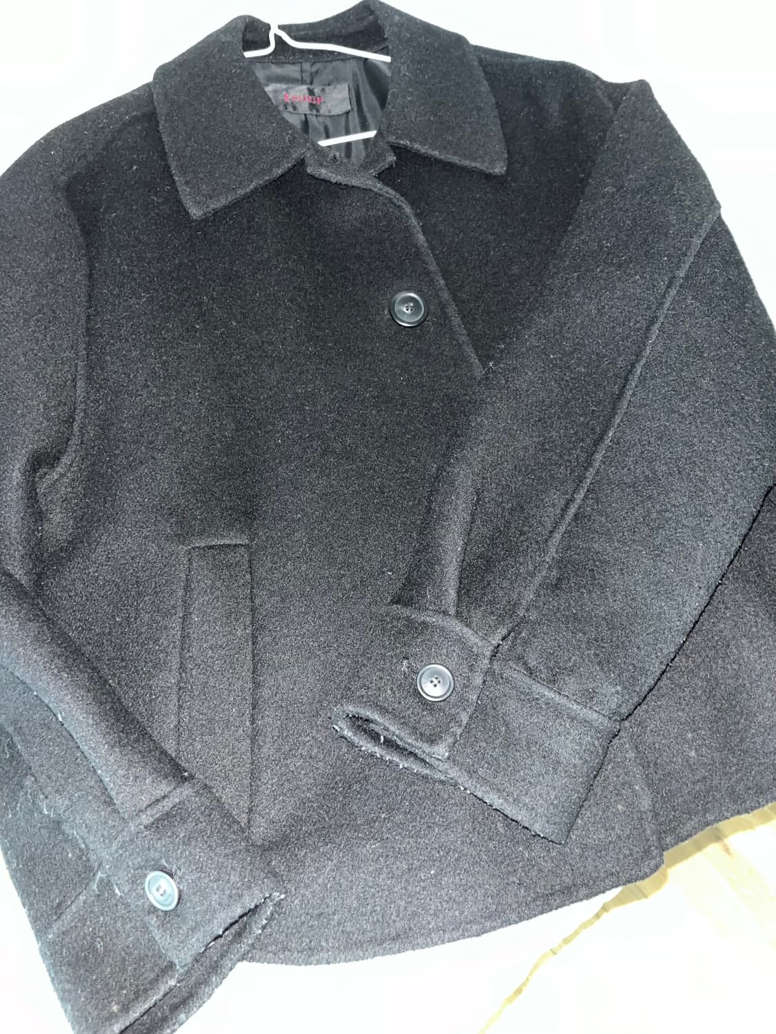 Soup short black coat 상품이미지2