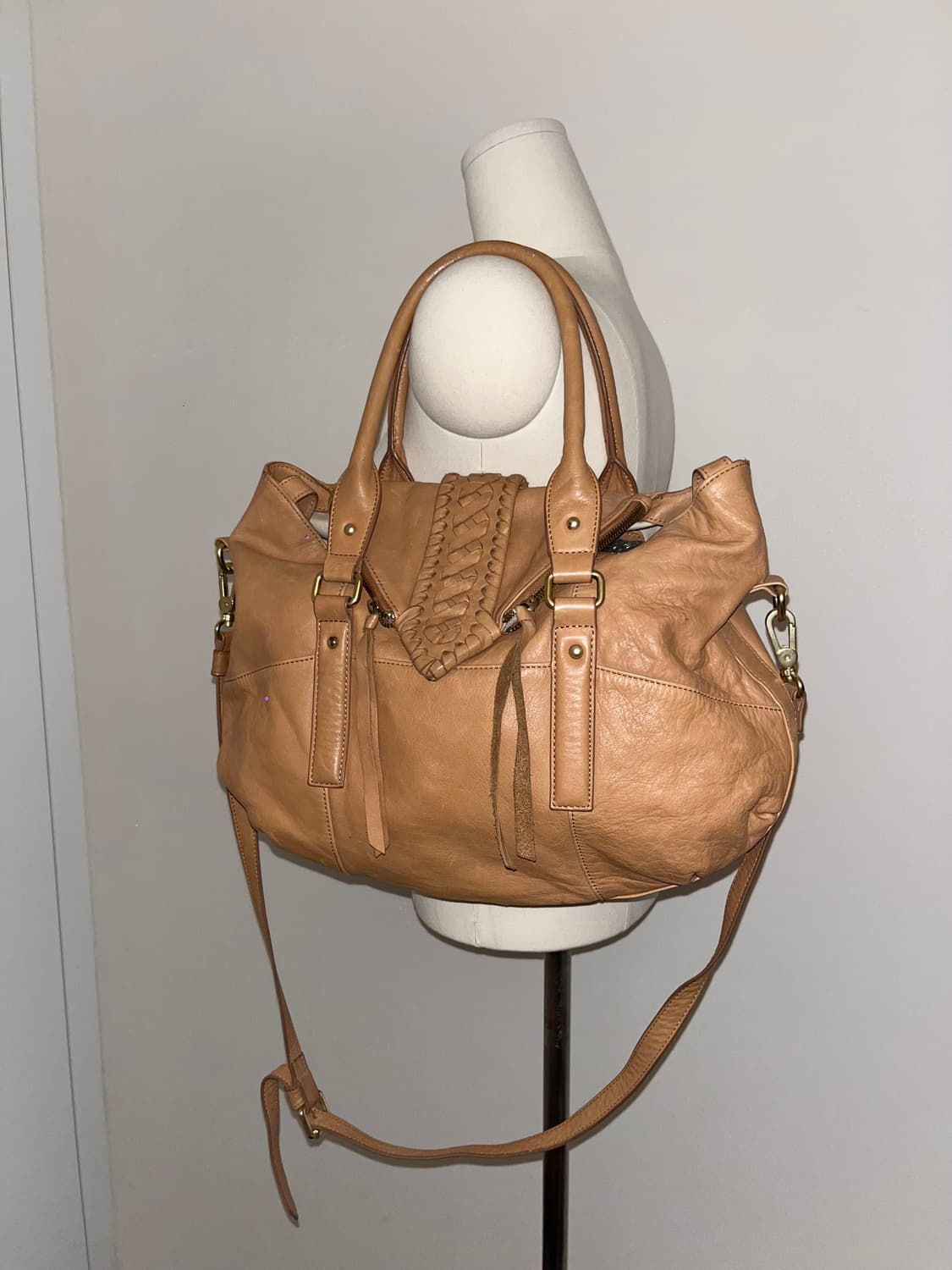  📦GAYA beige brown shoulder bag  상품이미지2